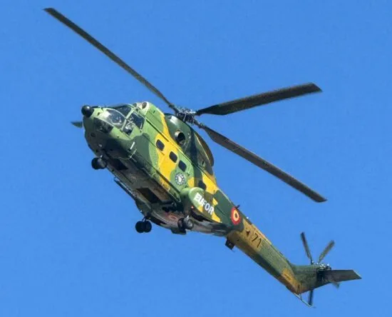 Helikopter iznad Brčkog. Foto: BDC Info