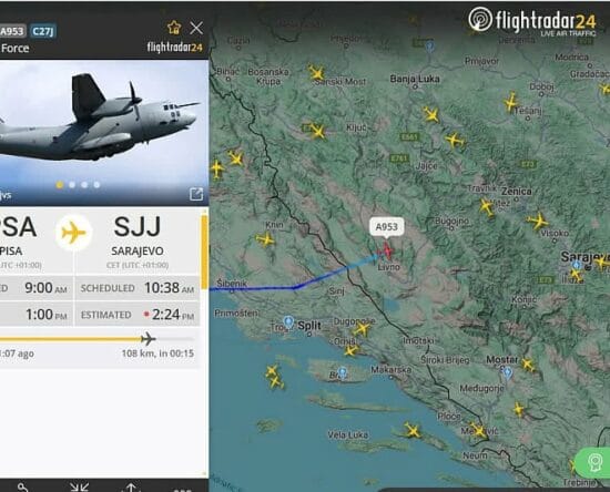 Foto: Screenshot / Flightradar24