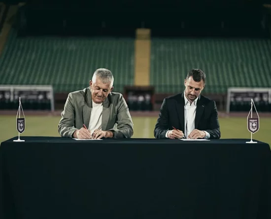 Husref Musemić i tehnički direktor Krste Velkoski (Foto: FK Sarajevo)