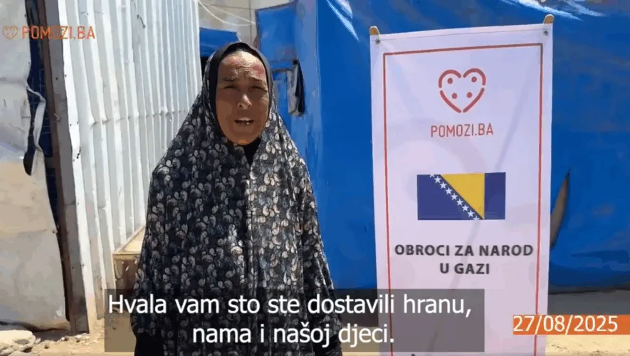 Screenshot. Pomozi.ba
